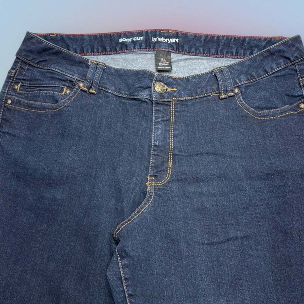 LANE BRYANT Women’s 18 Petite BOOT CUT Blue Jeans